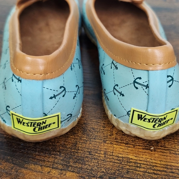Western Chief Blue Anchor Women's Slip On Casual Flat Shoes 9 - Picture 7 of 9